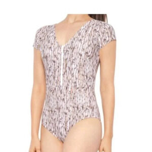 Mott 50 Madeline V-Neck One-Piece Swimsuit - (For Women)